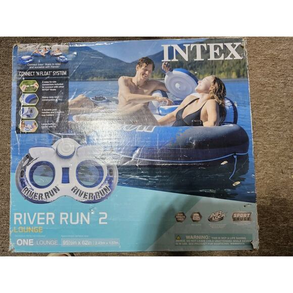 Intex River Run II 2 Person Water Tube Float with Cooler - 58837EP (ST) - Picture 2 of 8